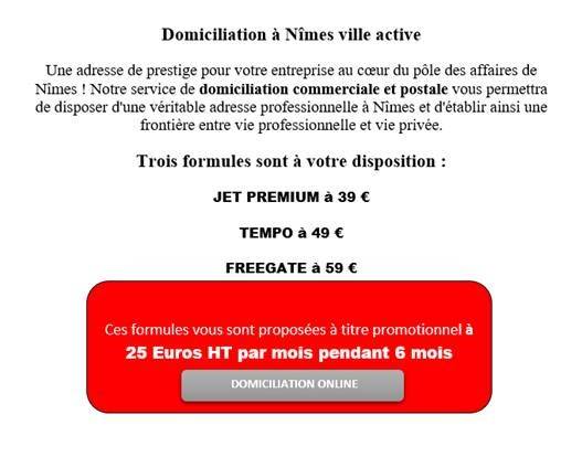 Domiciliation d'entreprise dans le Gard Nîmes 30900